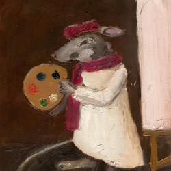 Mouse Art Painting Limited Edition Print - The Artist Mouse