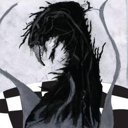 Tentacle Monster Hell Illustration Black and White Art Print