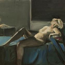 Female, Woman, Nude Art Figure Painting on Canvas Original Artwork
